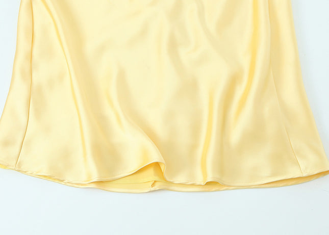 5 Colorway Solid Color Spaghetti Strap Hot Sale Back Hollow Out Casual Fashion Long slip Dress for Ladies