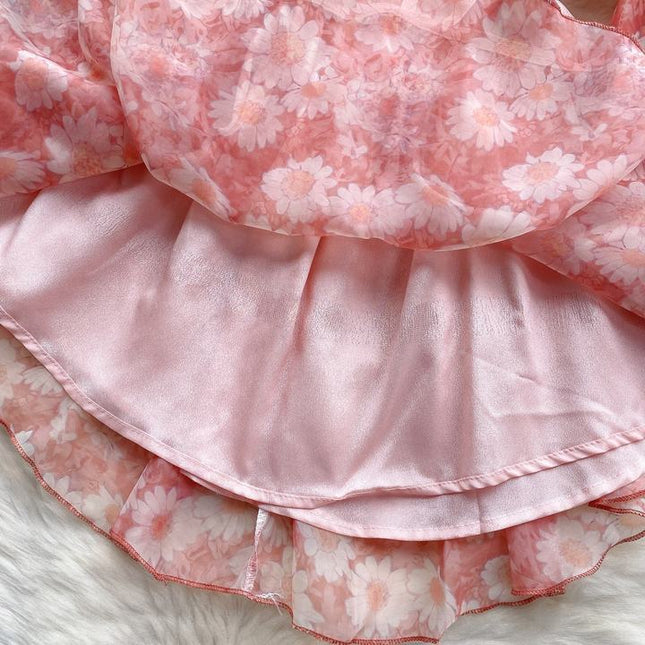 Mini Flower Dress Women Casual Good Price Natural Casual Dress