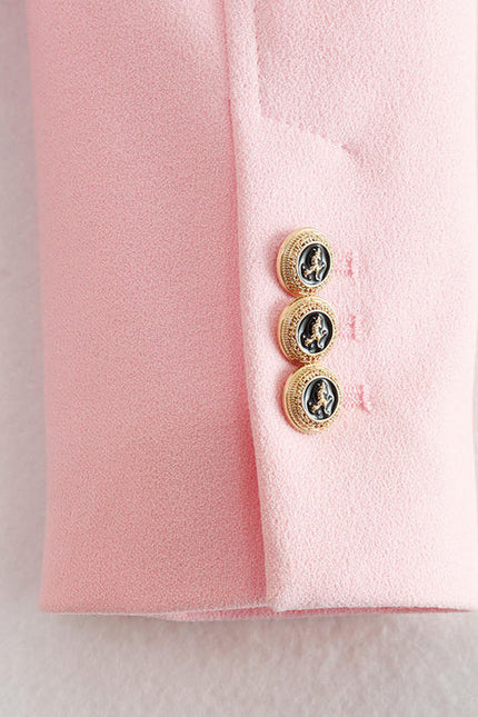 6 Colorway Solid Color Double Breasted Long Sleeve Casual Elegant blazer Jacket for Women