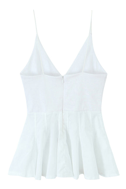 3 Colorway Solid Color Spaghetti Strap Zipper Fly Casual Fashion Women's tank Tops