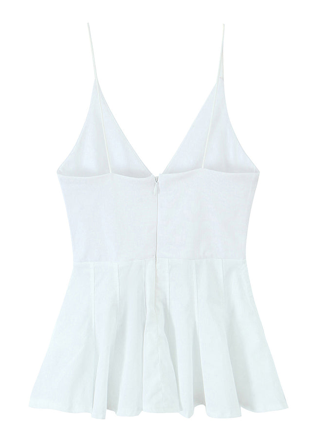3 Colorway Solid Color Spaghetti Strap Zipper Fly Casual Fashion Women's tank Tops