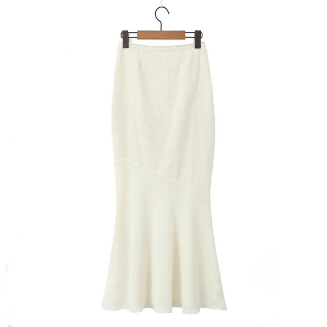 Shoulder Strap Front Lace up tank Top Beige Color Long Skirt Casual Fashion Cotton Women 2 Piece Set