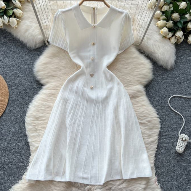 Short Sleeve Fashion Women Elegant Party Dinner Summer Casual Dresses