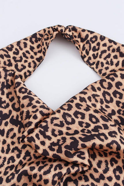 3 Colorway Back Bow Tie Hollow Out Casual Fashion Silky Halter tank Top for Women