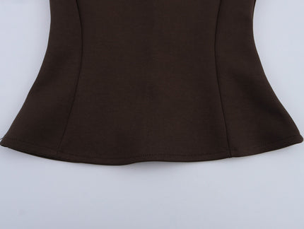 2 Colorway Solid Color Zipper Fly Hot Sale Casual Fashion Vest Waistcoat for Women