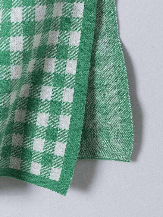3 Colorway Plaid Pattern Spaghetti Strap Crop tank Top Long Knitted Skirt Casual Fashion Women 2 Piece Set