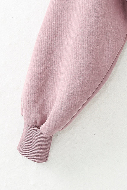 V Neck pink Color Long Sleeve Letter Embroidery Zipper Fly Casual Fashion pilot Jacket for Women