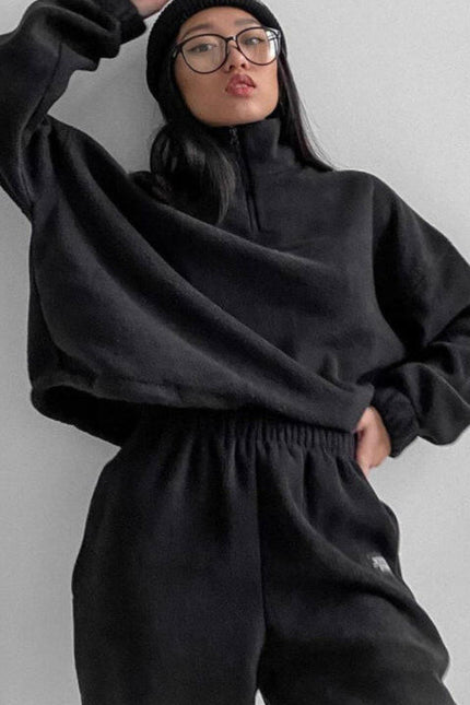 PASUXI Custom Stand Collar Zipper Activewear Sets for Women Long Sleeves and Pants Female Tracksuit Set Two Piece Workout Sets