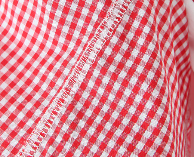 Buttons up Plaid Print Red Color Buttons up Sleeveless Casual Fashion Women's tank Top