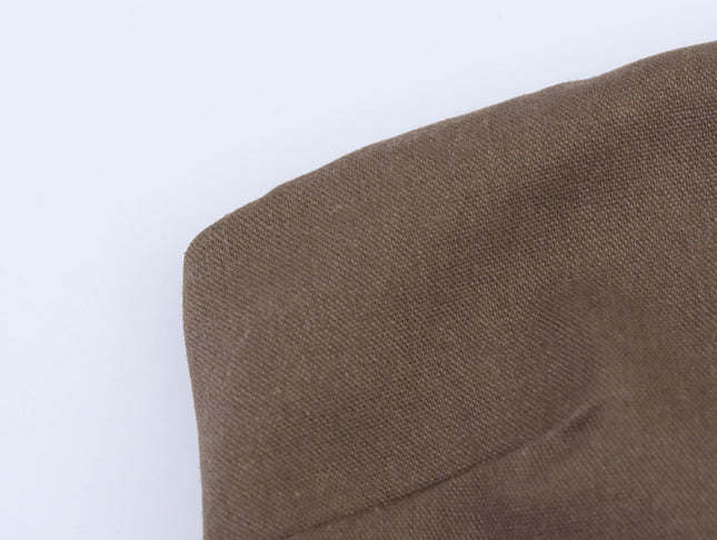 Brown Color Strapless Patchwork Design Hot Sale Casual Fashion Summer Long Dress for Women