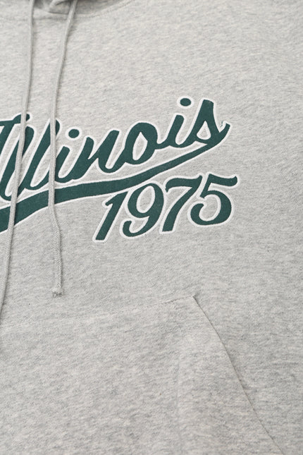 Letter Print Front Pockets Hooded Gray Color Long Sleeve Casual Fashion Women Sweatshirt Hoodie