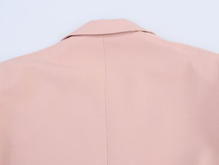 Pink Color Single Breasted Long Sleeve Notched Collar Causal Fashion blazer Jacket for Women