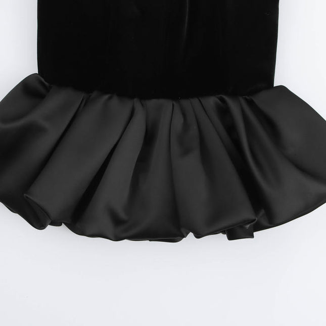 Askısız siyah renk kolsuz fermuar Fly Casual moda mütevazı bluz kadınlar için Tops