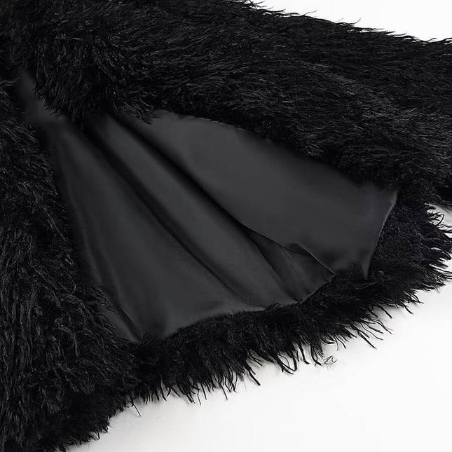 2 Colorway Solid Color v Neck Long Sleeve Casual Fashion Feather Jacket for Women