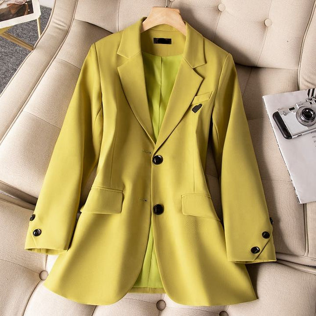 Suit Jacket Women Spring Autumn Casual Back Split Premium Feeling Suit Suit Workwear