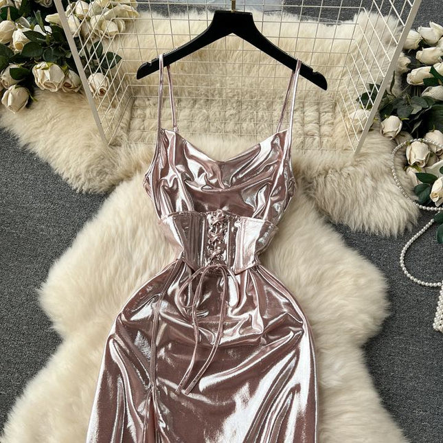 New Summer Fashion Solid Patchwork Dress Women Dresses