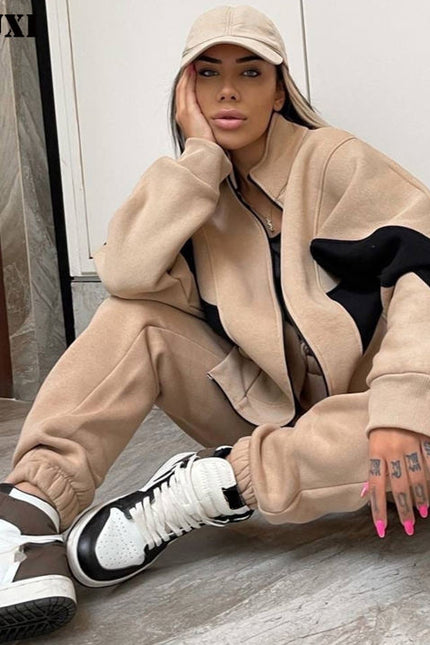 PASUXI Custom 2024 Fashion Fall Hoodie Stacked Pants Sport Sweatshirt Sweatpants Two Piece Set Clothing Tracksuit for Women