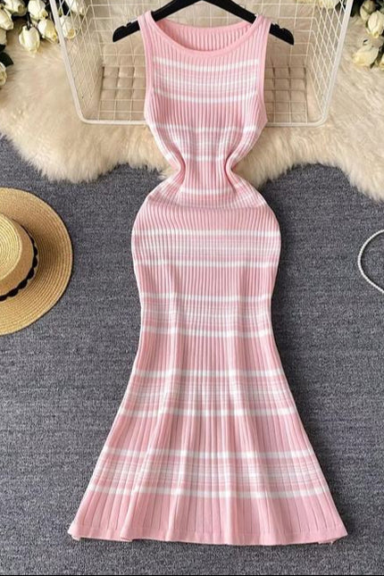 Elegant Evening Dresses Summer New Knitted Dress
