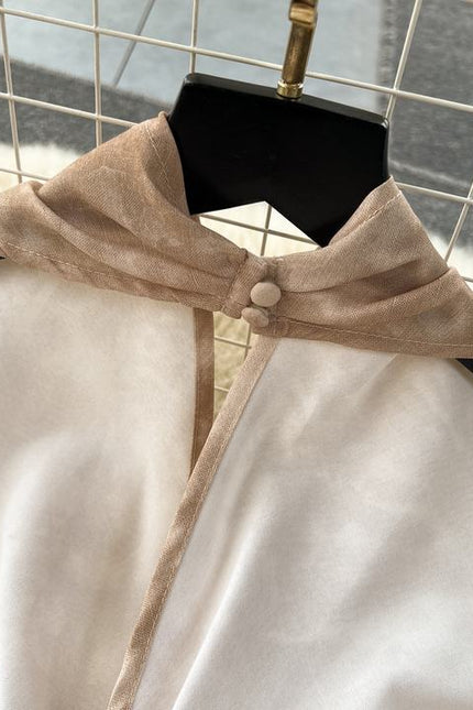 New Chinese style set for women sleeveless hanging neck top+high waisted casual wide leg pants two-piece set