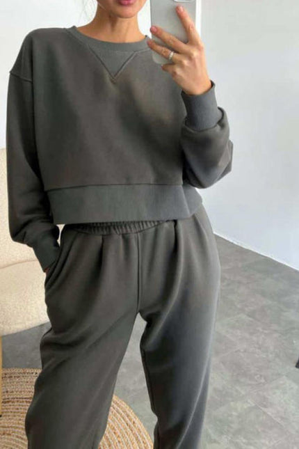 PASUXI 2024 High Quality Two Piece Set Women Clothing Long Sleeves and Pants Woman Casual Clothes Solid Gym Wear Women Sets