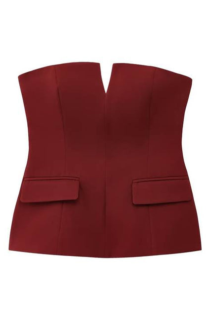 4 Colorway Solid Color Strapless Hot Sale Casual Fashion Crop tank Top for Women