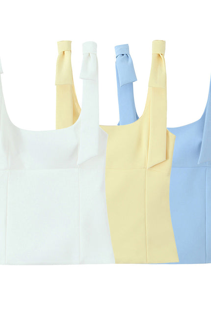 3 Colorway Solid Color Shoulder Strap Hot Sale Casual Fashion Women's tank Tops