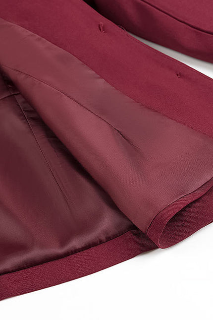 2 Colorway v Neck Long Sleeve Single Breasted blazer Solid Color Long Pants Casual Fashion Women 2 Piece Set