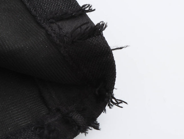 Notched collar black color double breasted sashes sleeveless casual fashion maxi dress for women