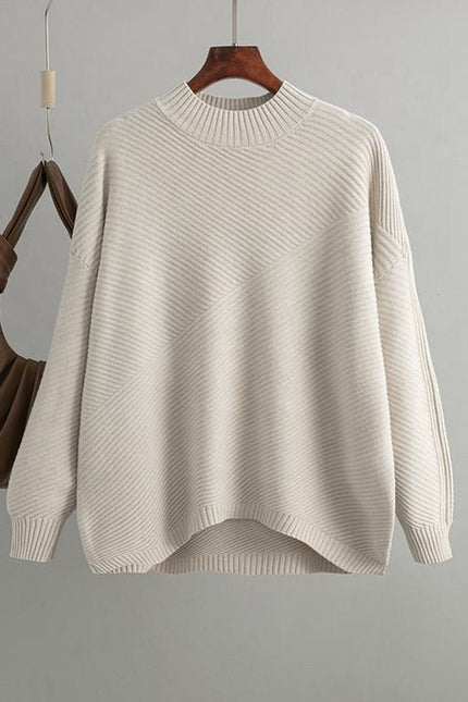Knitted Custom Sweater Warm Causal Style Turtleneck Sweater Women Sweater