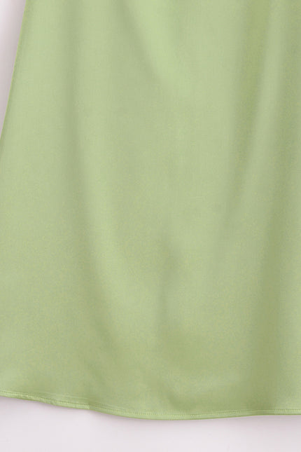 Green Color Floral Embroidery Spaghetti Strap Hot Sale Casual Fashion Summer Long slip Dress for Women