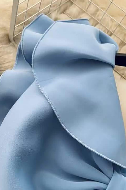 S-4xl Sexy Pure Desire Wind Bow Tie Single Shoulder Diagonal Neck Bra Wrap Hip Dress