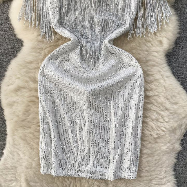 New Hot -selling Female Sexy Bodybuilding Hip Flow Su Seebone Women Party Dresses