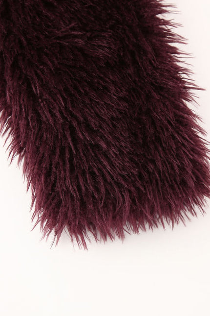 V Neck Burgundy Color Long Sleeve Causal Fashion Jacket for Women