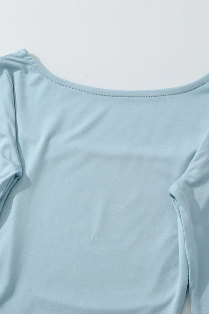 4 Colorway square Collar Solid Color Short Sleeve Casual Fashion t Shirts for Women