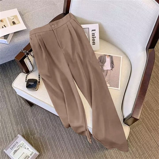 Fashionable Women Two Piece Set Coat + Pants Suits Solid Color Suit Coat Blazer Pants Set Spring Autumn Lady Office Casual Suits