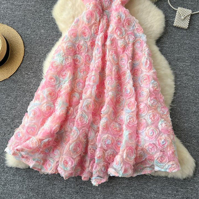 New Sleeveless Spaghetti Slip Dress Summer Halter High Waist Ladies Casual Dress Clothes Women