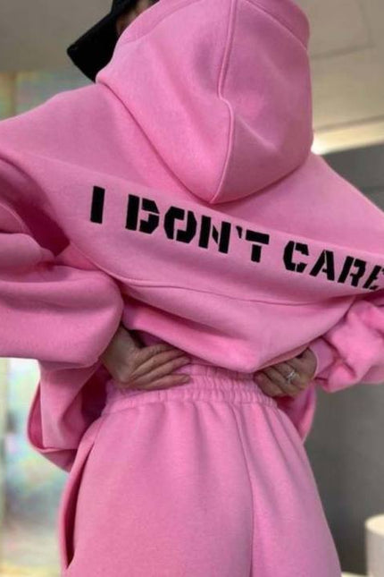 PASUXI Custom Logo Women Hoodie 2 Piece Set Winter Solid Color Hoodie Women Fitness Jogger Women Two Piece Set