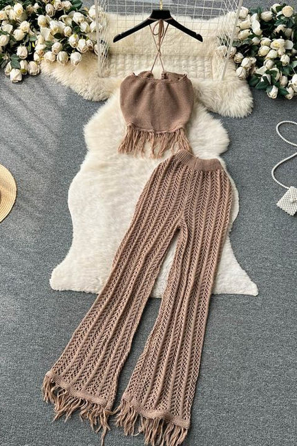 Seaside Vacation Set Women's Summer Knit Set