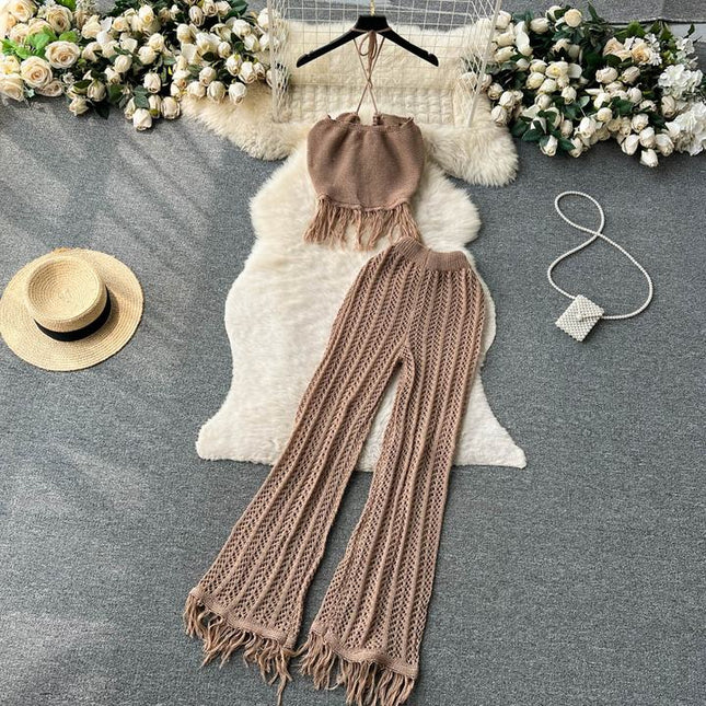 Seaside Vacation Set Women's Summer Knit Set