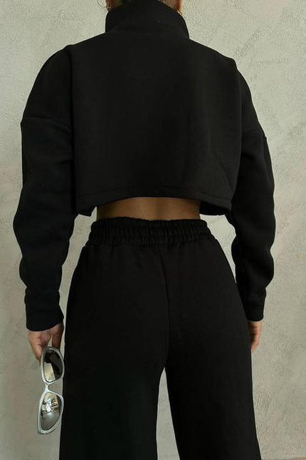PASUXI Hot Sale New Womens Clothing Solid Color O Neck Pullover Long Sleeve Hoodies Fashion Casual Sports Pants Sets