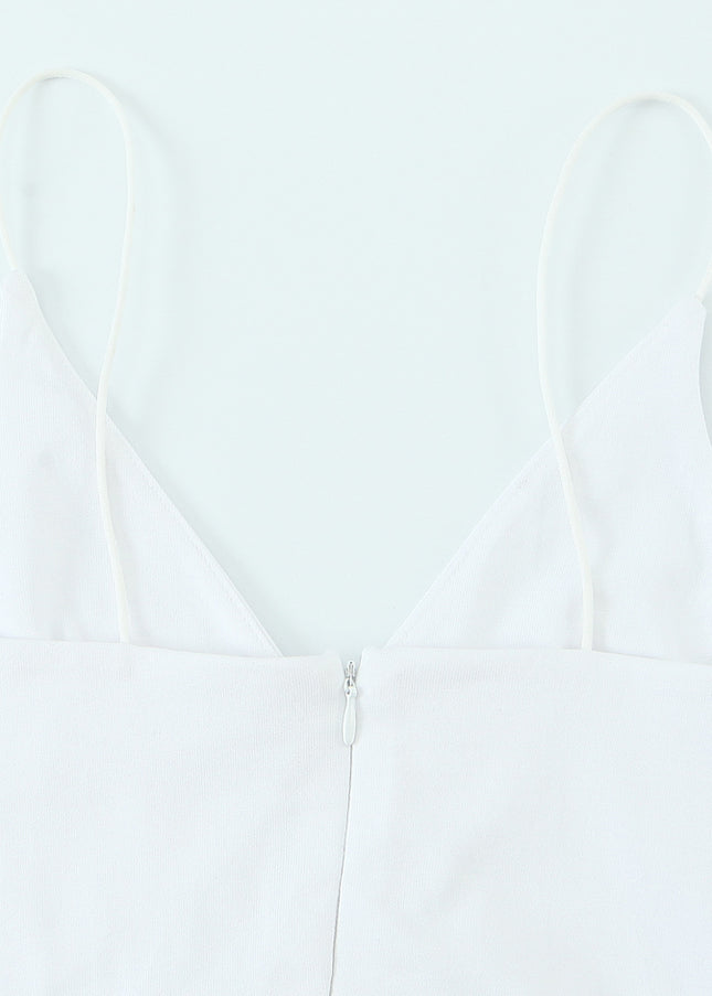 3 Colorway Solid Color Spaghetti Strap Zipper Fly Casual Fashion Women's tank Tops