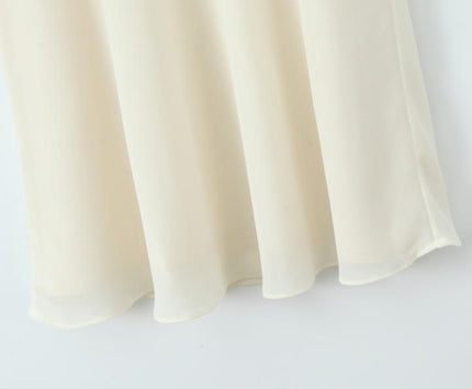 Shoulder Strap Front Lace up tank Top Beige Color Long Skirt Casual Fashion Cotton Women 2 Piece Set