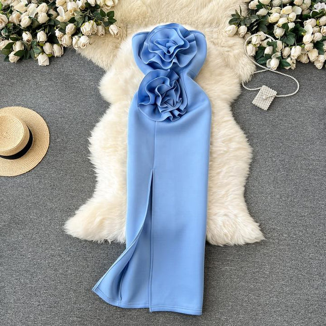 Factory Elegant Off Shoulder Christmas Ruffle Female Dresses