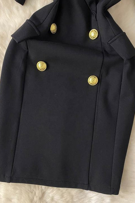 Work Wear Career Dresses Office Ladies Double Breasted Formal Blazer Dress for Business Women