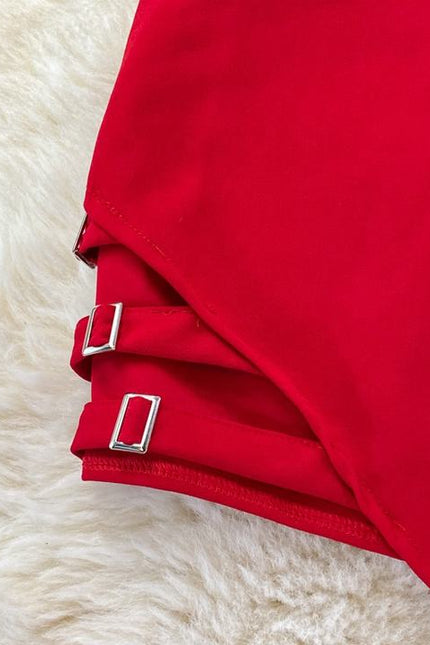 New Summer Sleeveless V-Neck Spaghetti Strap Sheath French Halter Backless Asymmetric Dresses for Women