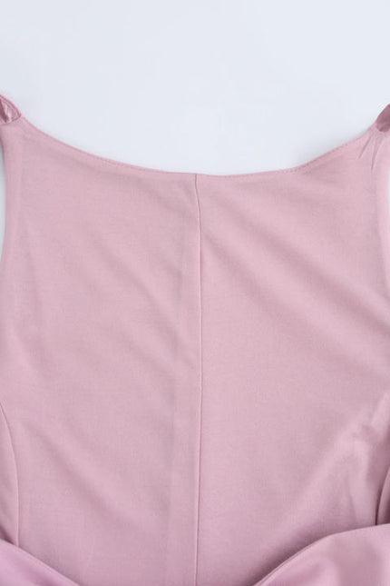 2 Colorway Solid Color Back Hollow Out Bow Tie Sleeveless Casual Fashion Tops Blouse for Women