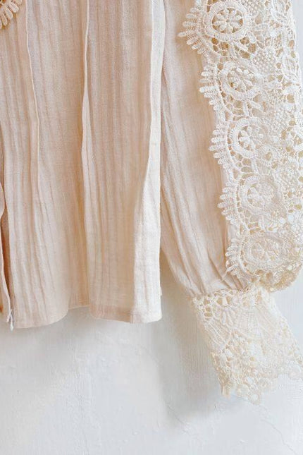 Hot Sale Women Clothing Lace Floral Ladies Tops Shirt