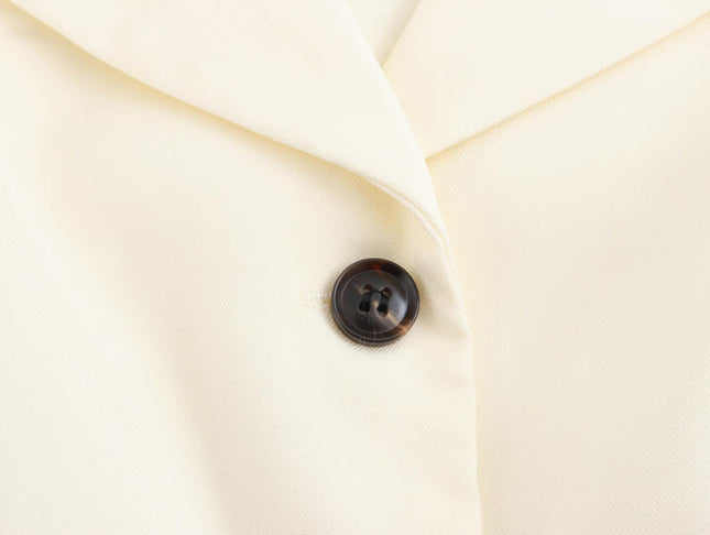 Notched Collar Single Breasted Vest Waistcoat Beige Color Long Skirt Casual Fashion Women 2 Piece Set