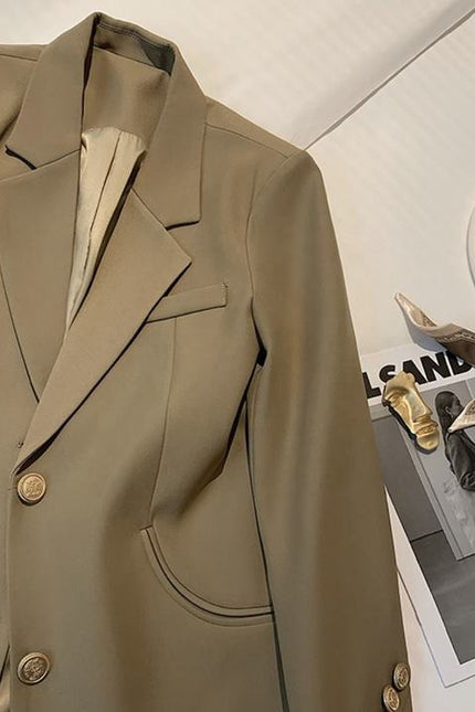 Women's Autumn Blazer Spring New Western Style Fashion Suit Jacket Female Long Sleeve Slimming Button up Suit