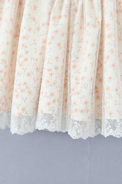 Strapless Floral Print Front Lace up Hot Sale Casual Fashion Summer Mini Dress for Women